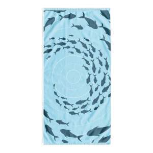 Modrá plážová osuška 90×180 cm Shoal – DecoKing