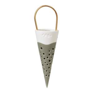 Zelená keramická závěsná dekorace Kähler Design Cone, výška 14,5 cm