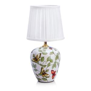 Bílá stolní lampa s textilním stínidlem (výška 33 cm) Mansion – Markslöjd
