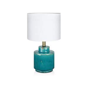 Modro-bílá stolní lampa Markslöjd Cous