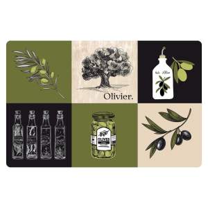 Prostírání 28.5×44 cm Olive – douceur d’intérieur