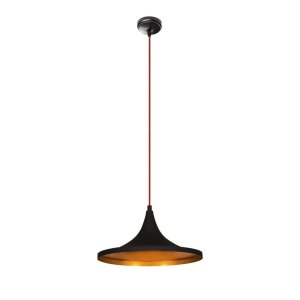 Černé kovové závěsné svítidlo Opviq lights Leon