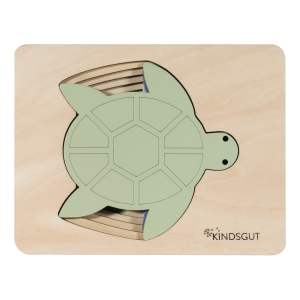 Dřevěné vkládací puzzle Turtle – Kindsgut