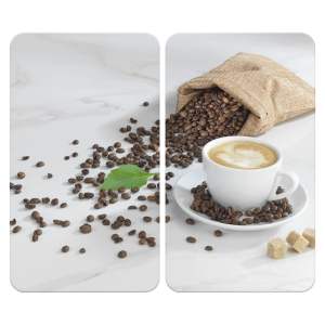 Kryty na sporák z tvrzeného skla v sadě 2 ks 52×30 cm Café Aromatica – Maximex