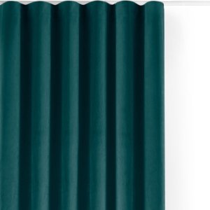 Sametový dimout závěs v petrolejové barvě 140×250 cm Velto – Filumi
