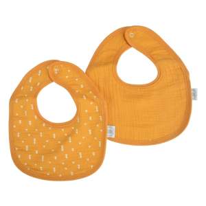 Žluté mušelínové bryndáky v sadě 2 ks – Bébé Douceur