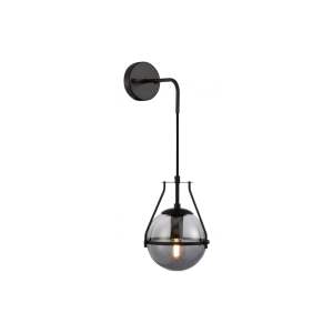 Černé nástěnné svítidlo ø 16 cm Drop – GTV
