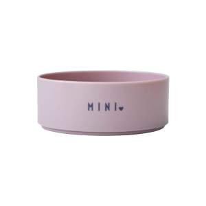 Růžová dětská miska Design Letters Mini Sweetheart, ø 11 cm