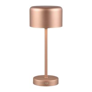 LED stmívatelná stolní lampa v měděné barvě (výška 30 cm) Jeff – Trio