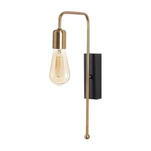 Černé kovové nástěnné svítidlo Opviq lights Irene