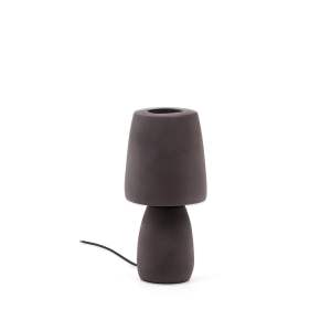 Tmavě hnědá stolní lampa (výška 30 cm) Tandy – Kave Home