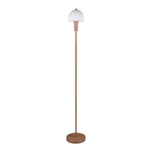Stojací lampa v bronzové barvě se skleněným stínidlem (výška 120 cm) Glenn – Trio