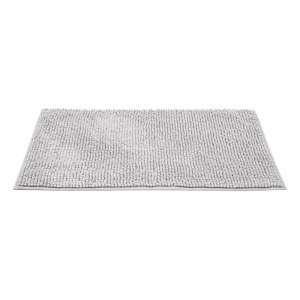 Světle šedá textilní koupelnová předložka 50×80 cm Chenille – Allstar