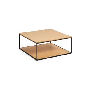 Konferenční stolek s deskou v dubovém dekoru 80×80 cm Yona – Kave Home