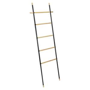 Černý/přírodní kovový dekorativní žebřík Loft – Wenko
