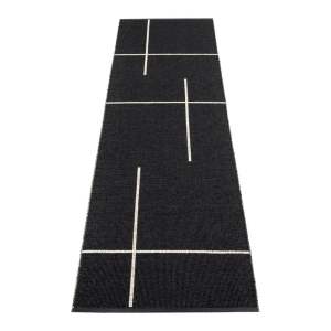Černý vnitřní a venkovní běhoun 70×270 cm Fred Black – Pappelina