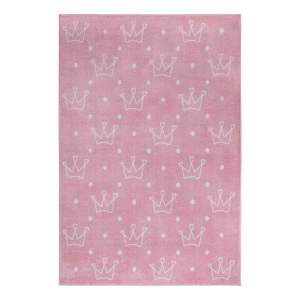Růžový dětský koberec 160×235 cm Crowns – Hanse Home