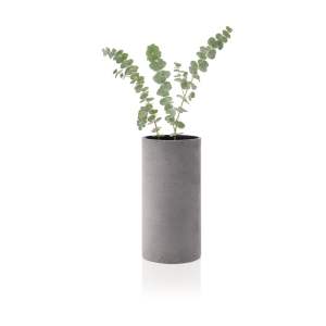 Šedá váza Blomus Bouquet, výška 24 cm