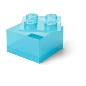 Světle modrý plastový dětský úložný box 25x25x18 cm – LEGO®