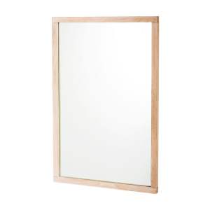 Nástěnné zrcadlo s dřevěným rámem 60×90 cm Lodur – Rowico