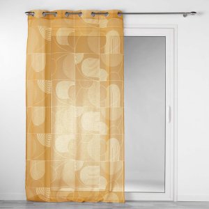 Žlutá voálová záclona 140×280 cm Esquisse – douceur d’intérieur