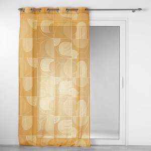Žlutá voálová záclona 140×280 cm Esquisse – douceur d’intérieur