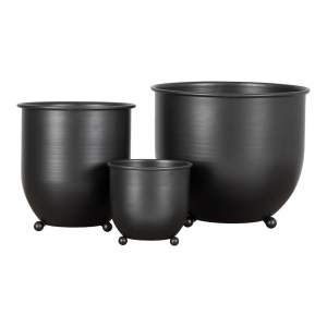 Kovové obaly na květináče v sadě 3 ks ø 22 cm Nova – House Nordic