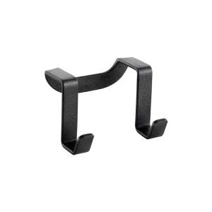 Černý závěsný dvojitý háček Metaltex Galileo Lava