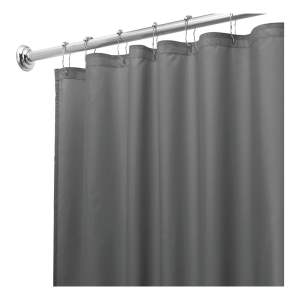 Šedý sprchový závěs iDesign, 180 x 200 cm