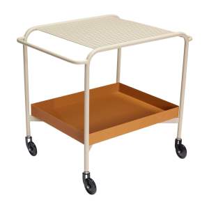 Kovový servírovací stolek na kolečkách 47×66 cm Push – Hübsch
