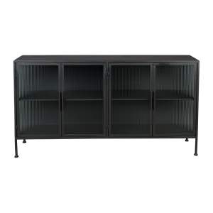 Černá kovová vitrína 150×80 cm Boli – Dutchbone
