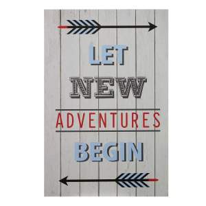 Dětský obrázek 30×45 cm Let New Adventures Begin – Premier Housewares