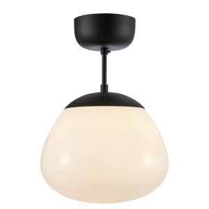Černo-bílé stropní svítidlo se skleněným stínidlem ø 25 cm Rise – Markslöjd