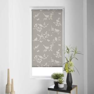 Světle hnědá textilní roleta 120×180 cm Rossignol – douceur d’intérieur