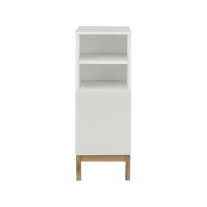 Bílá nízká koupelnová skříňka 30×86 cm Mirza – Støraa