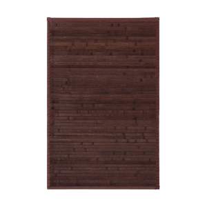 Tmavě hnědý bambusový koberec 60×90 cm – Casa Selección