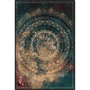 Vlněný koberec v petrolejové barvě 133×180 cm Ann – Agnella