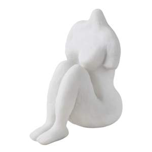 Soška z polyresinu (výška 14 cm) Sitting Woman – Mette Ditmer Denmark