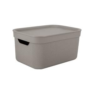 Plastový úložný box s víkem Deco – Rotho