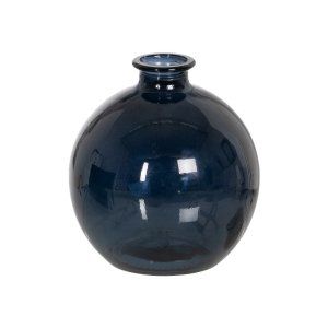 Tmavě modrá ručně vyrobená váza (výška 18 cm) – Ixia