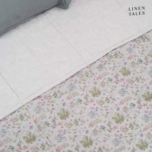 Lněný prošívaný přehoz v přírodní barvě 220×230 cm Botany 2 & Melange – Linen Tales