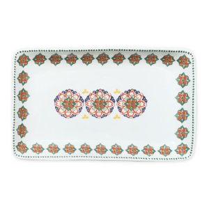 Porcelánový servírovací talíř Villa Altachira Gardeny, 20 x 12 cm