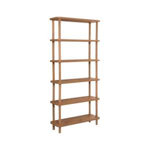 Knihovna v dekoru borovice v přírodní barvě 80×168,5 cm Step – Kalune Design
