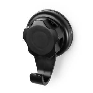 Sada 2 černých samodržících nástěnných háčků Compactor Bestlock Black Small Hooks