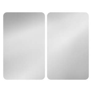 Set 2 skleněných krytů na sporák Wenko Universal Silver