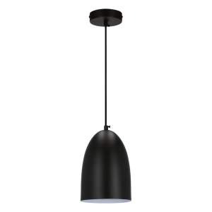 Černé závěsné svítidlo s kovovým stínidlem ø 14 cm Icaro – Candellux Lighting