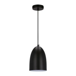 Černé závěsné svítidlo s kovovým stínidlem ø 14 cm Icaro – Candellux Lighting