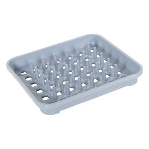 Šedý plastový odkapávač 38×33,5 cm Eco Range – Addis