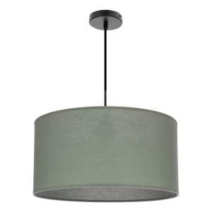Zelené závěsné svítidlo s textilním stínidlem ø 40 cm Shanti – Candellux Lighting