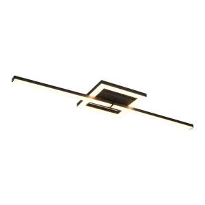 Černé LED stropní svítidlo 16×54 cm Viale – Trio